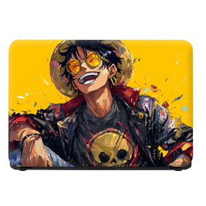 Laptop Skin - Vibrant Anime Character Joyful Expression