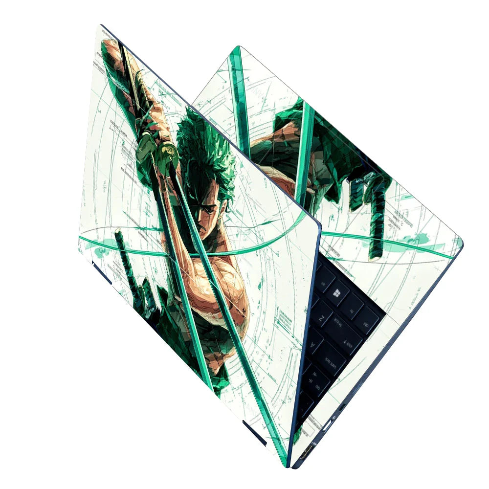 Universal Laptop Skin - Zoro One Piece Green