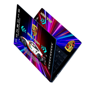 Universal Laptop Skin - Porsche Racing Street Glow
