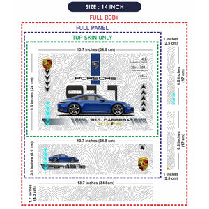 Universal Laptop Skin - Porsche Blue 911 GT3
