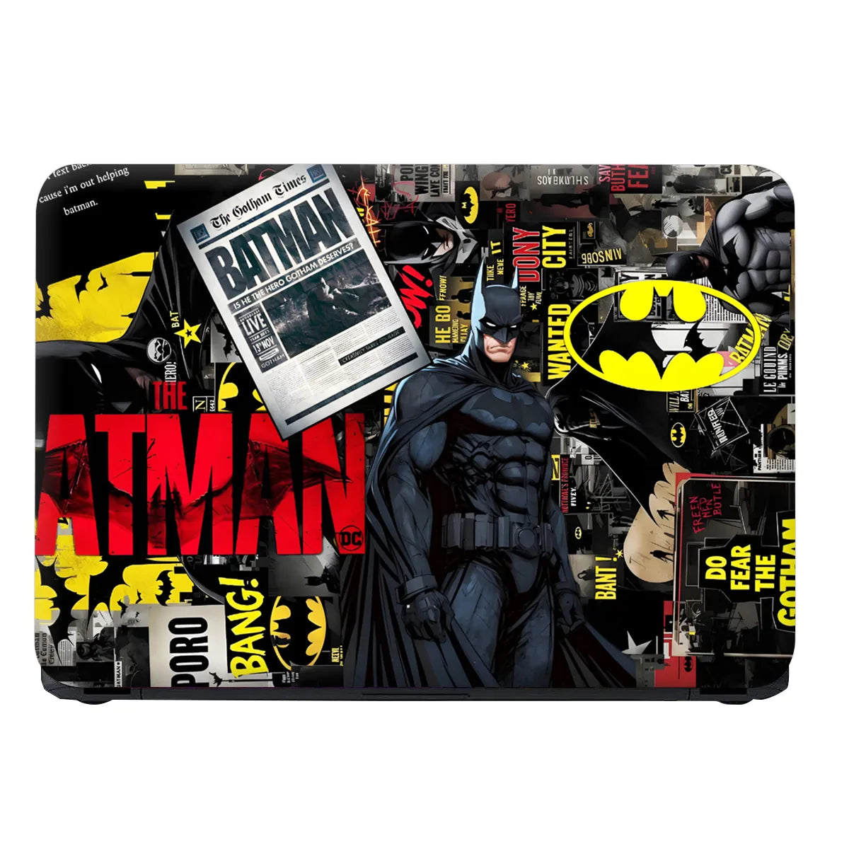 Laptop Skin - Bold Comic Batman Noir Style Artwork