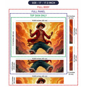 Universal Laptop Skin - Luffy Action Pose