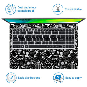 Universal Laptop Skin - Fast Food Soda Sticker Bomb