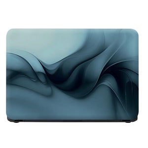 Laptop Skin - Fluid Abstract Waves Cool Blue Tones