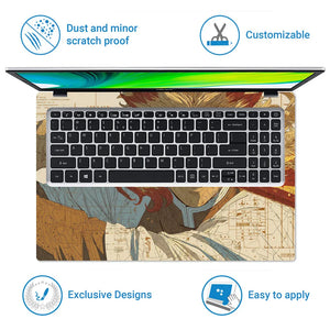 Universal Laptop Skin - Samurai Sketch