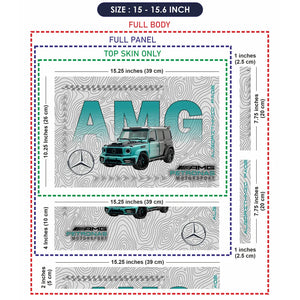 Universal Laptop Skin - Mercedes AMG G63 Teal