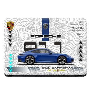 Universal Laptop Skin - Porsche Blue 911 GT3