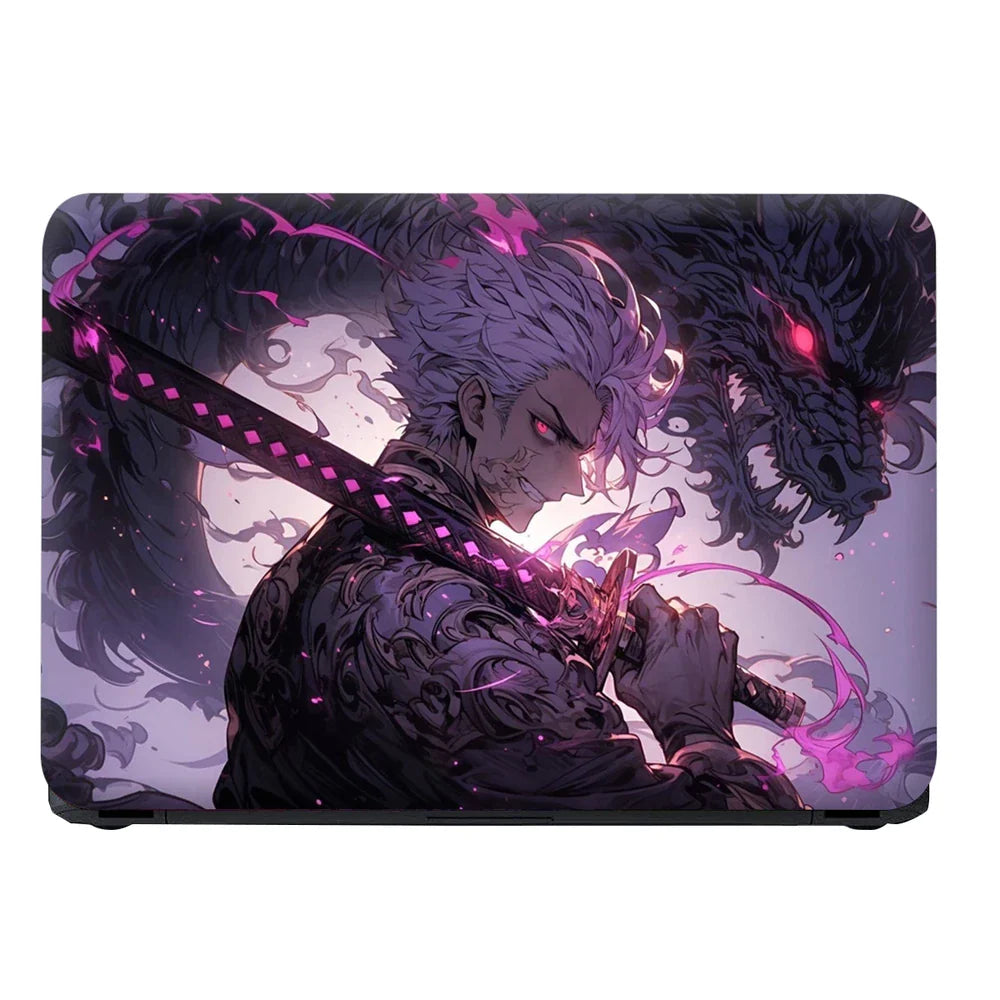 Universal Laptop Skin - Samurai with Katana and Dragon