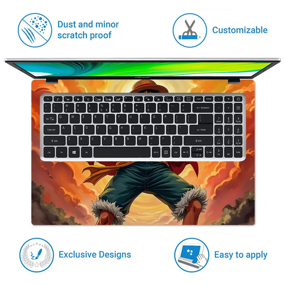 Universal Laptop Skin - Luffy Action Pose