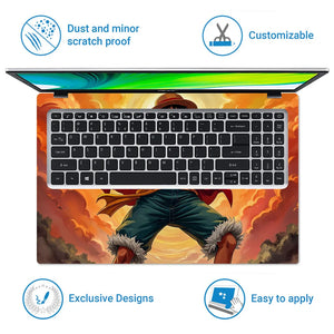 Universal Laptop Skin - Luffy Action Pose