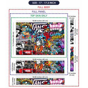 Laptop Skin - Vibrant Street Art Urban Culture Explosion