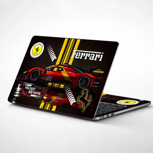 Universal Laptop Skin - Ferrari Speed Machine Red