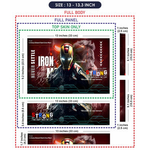 Universal Laptop Skin - Iron Man Stark Never Settle