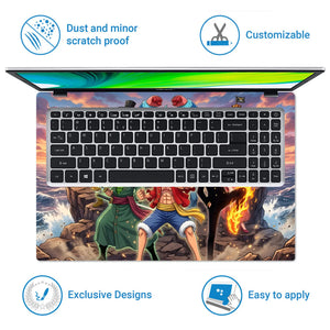 Laptop Skin - Vibrant Anime Pirate Crew Ocean Adventure