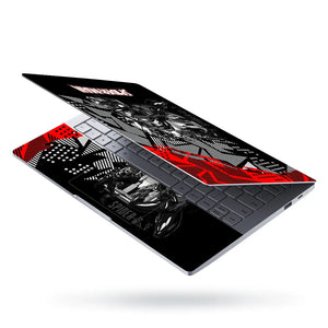 Laptop Skin - Dynamic Comic Style Spider-man Black Action