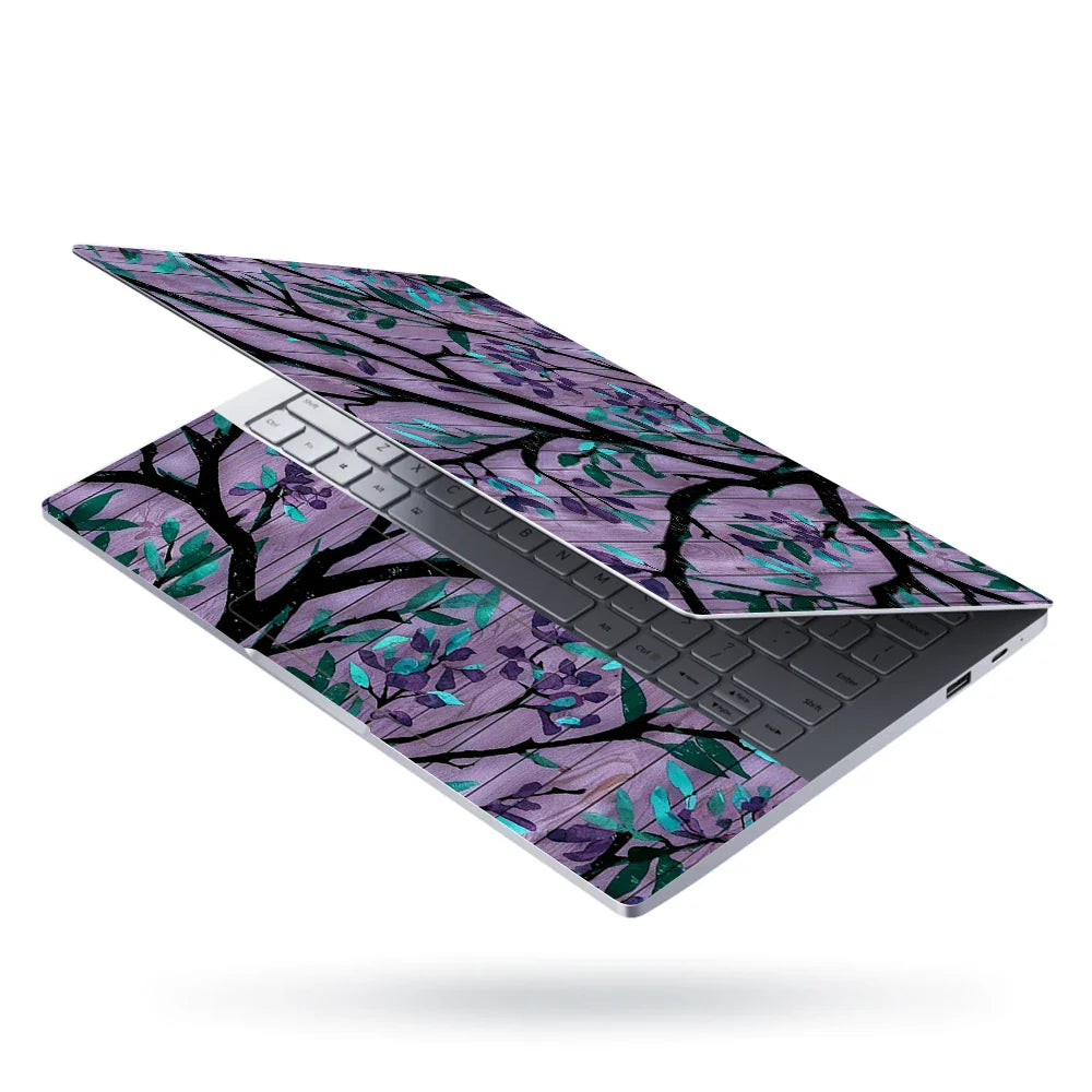 Universal Laptop Skin - Purple Floral Branch Art