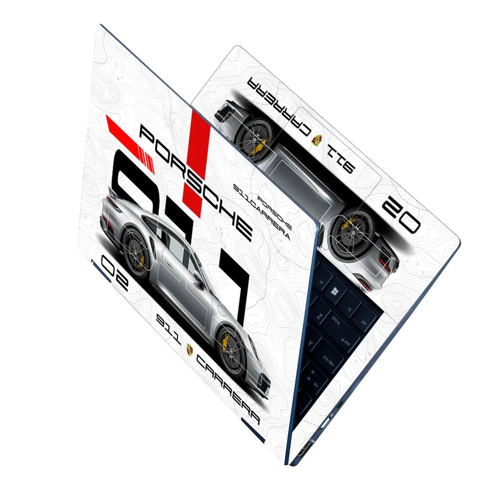 Universal Laptop Skin - Porsche 911 Carrera Sketch