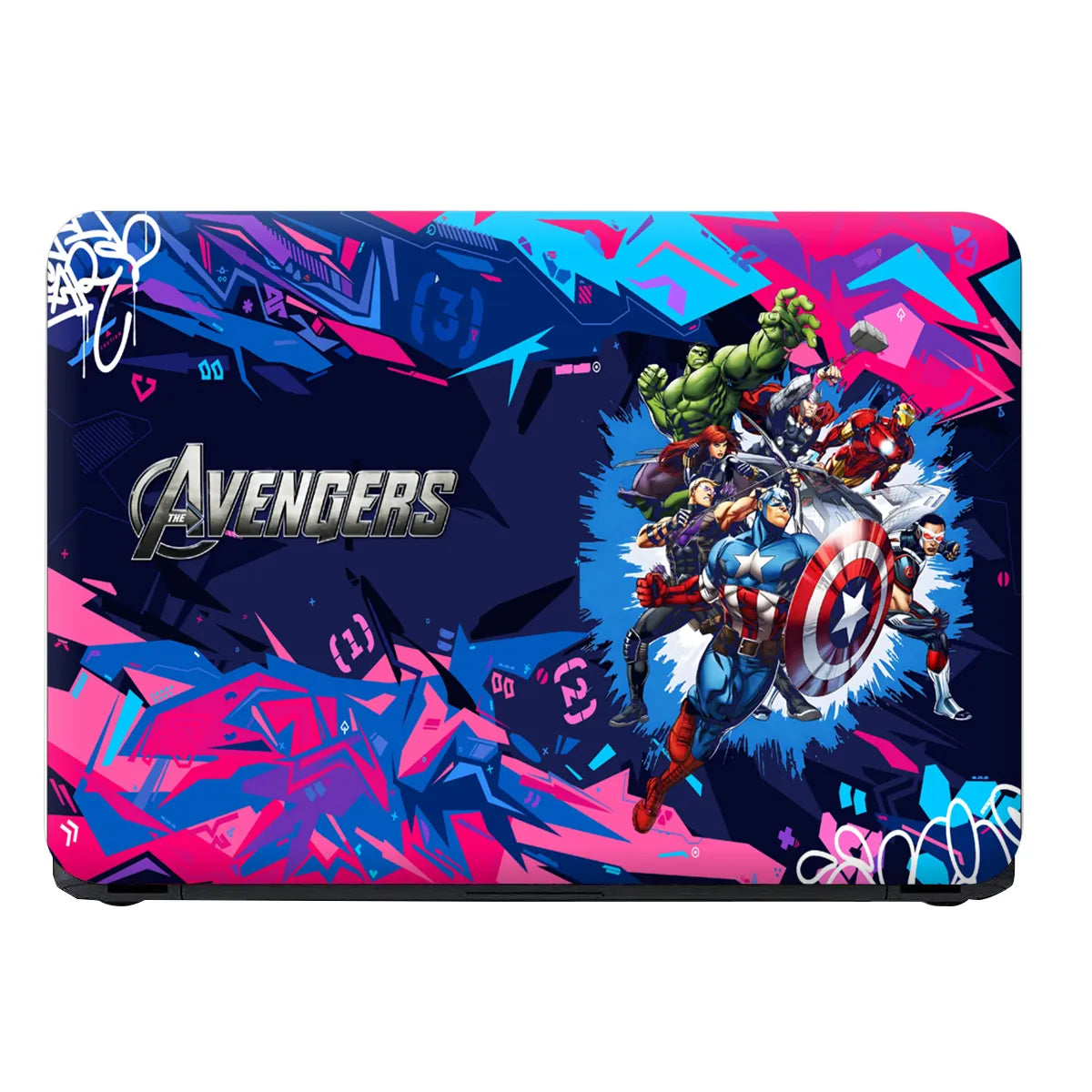 Laptop Skin - Vibrant Comic Superheroes Dynamic Action 1