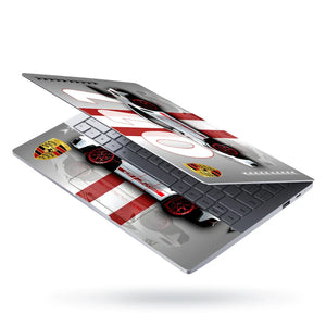 Universal Laptop Skin - Porsche GT3 White Stripes