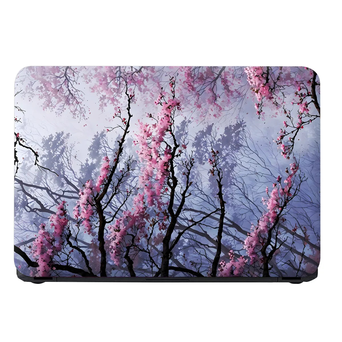 Laptop Skin - Dreamy Impressionist Cherry Blossom Pink Sky