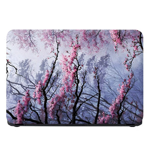 Laptop Skin - Dreamy Impressionist Cherry Blossom Pink Sky