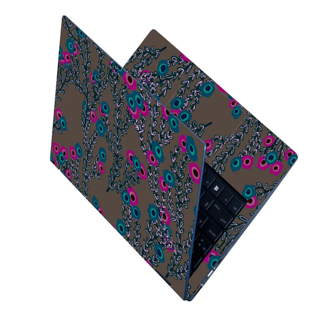 Universal Laptop Skin - Floral Abstract Pattern Art