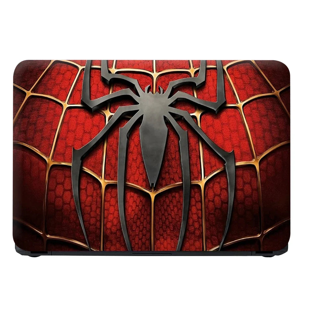 Universal Laptop Skin - Black Spider Red