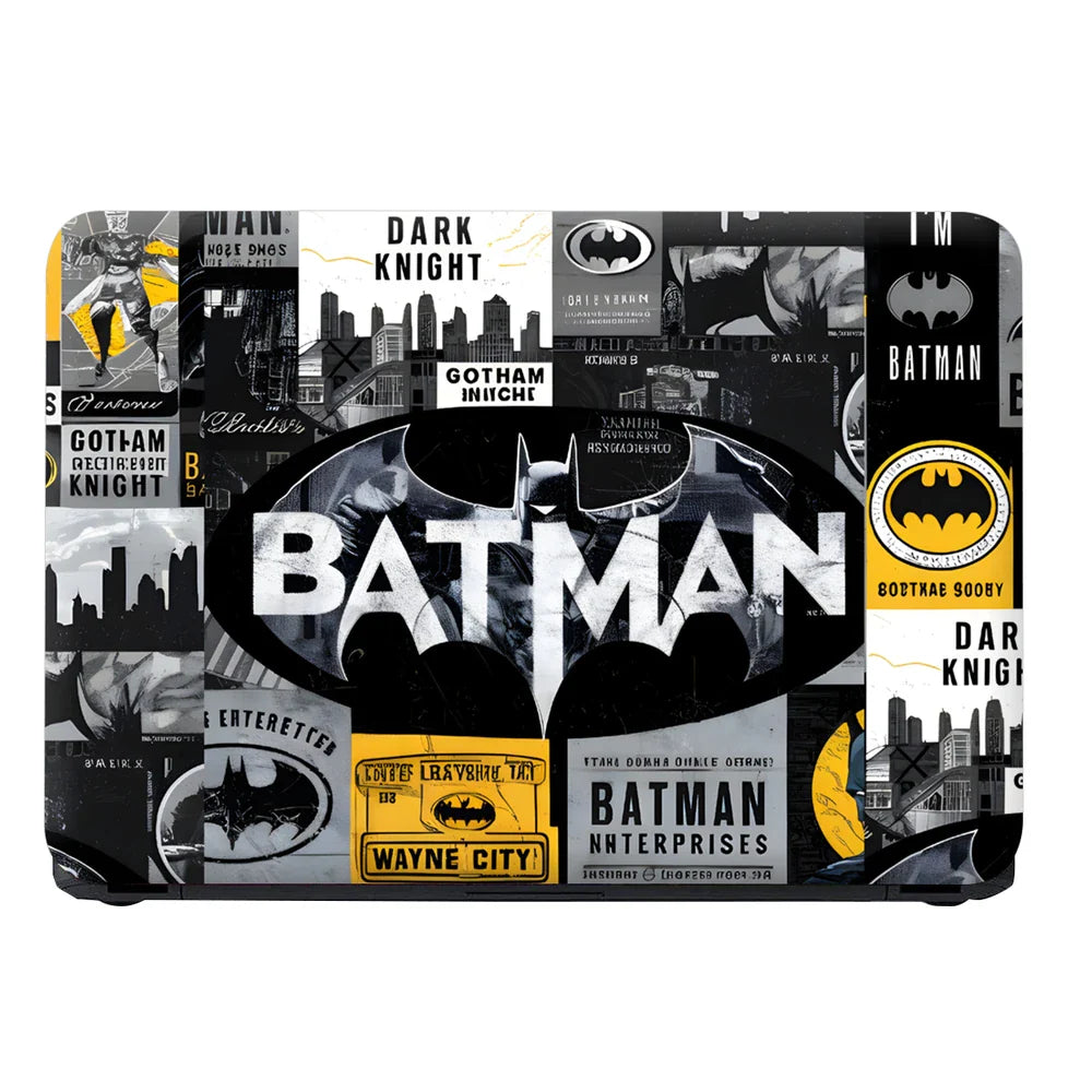 Universal Laptop Skin - Batman Collage in Yellow and Black Style