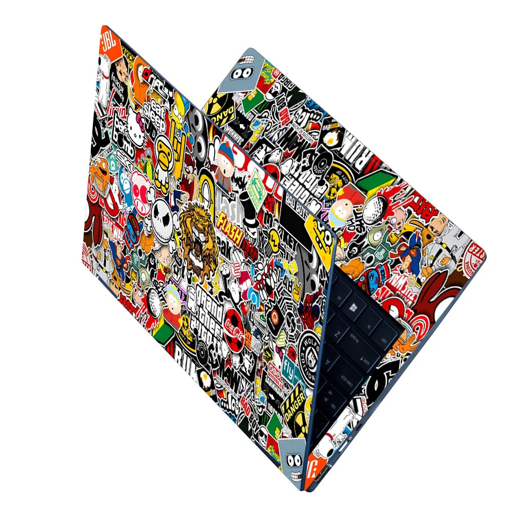 Universal Laptop Skin - Sticker Bomb Tiger