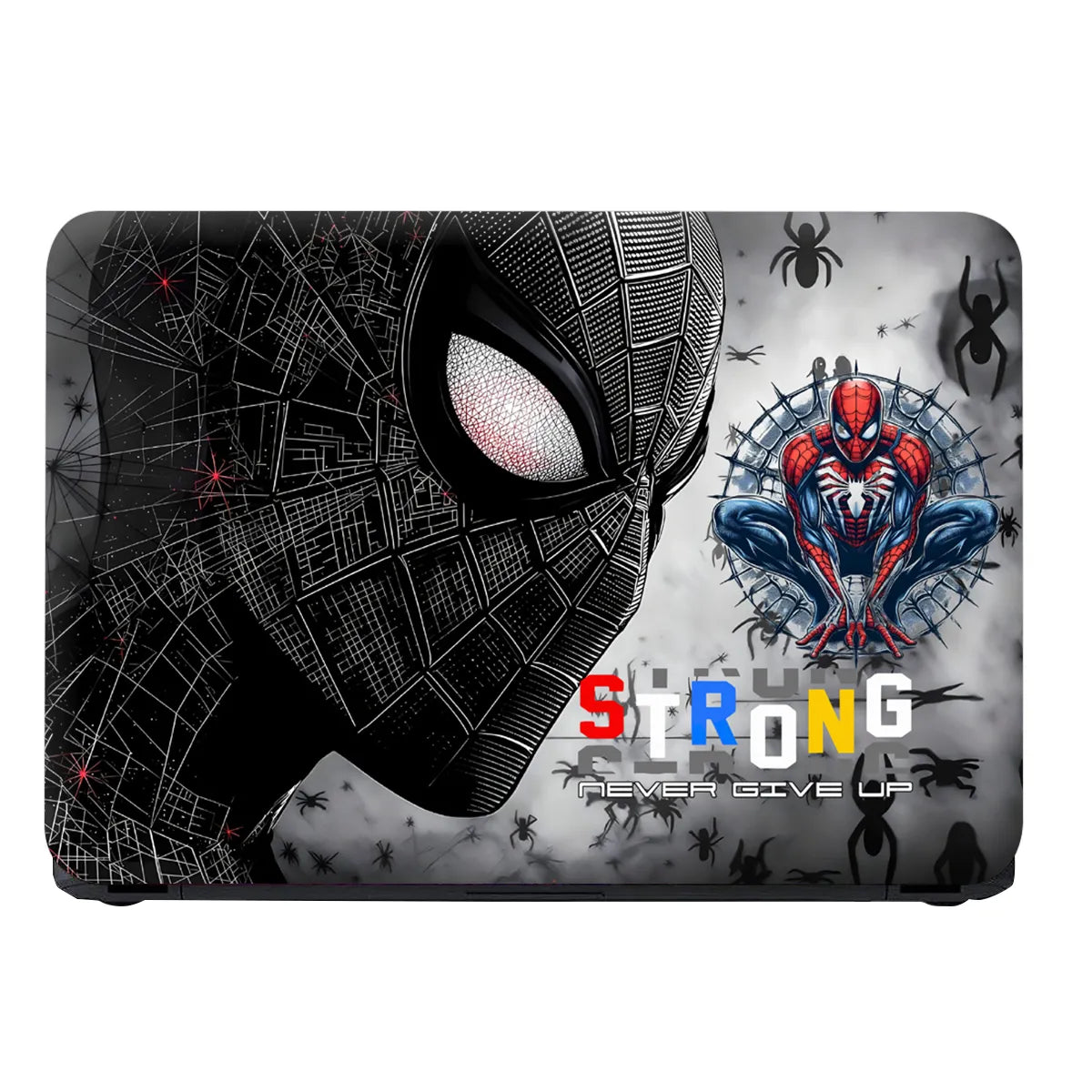 Laptop Skin - Dynamic Comic Spider-man Black Energy