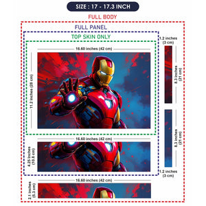 Universal Laptop Skin - Spider-Man Suit Red Blue Back