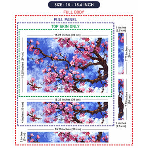 Laptop Skin - Vibrant Anime Cherry Blossom Blue Sky