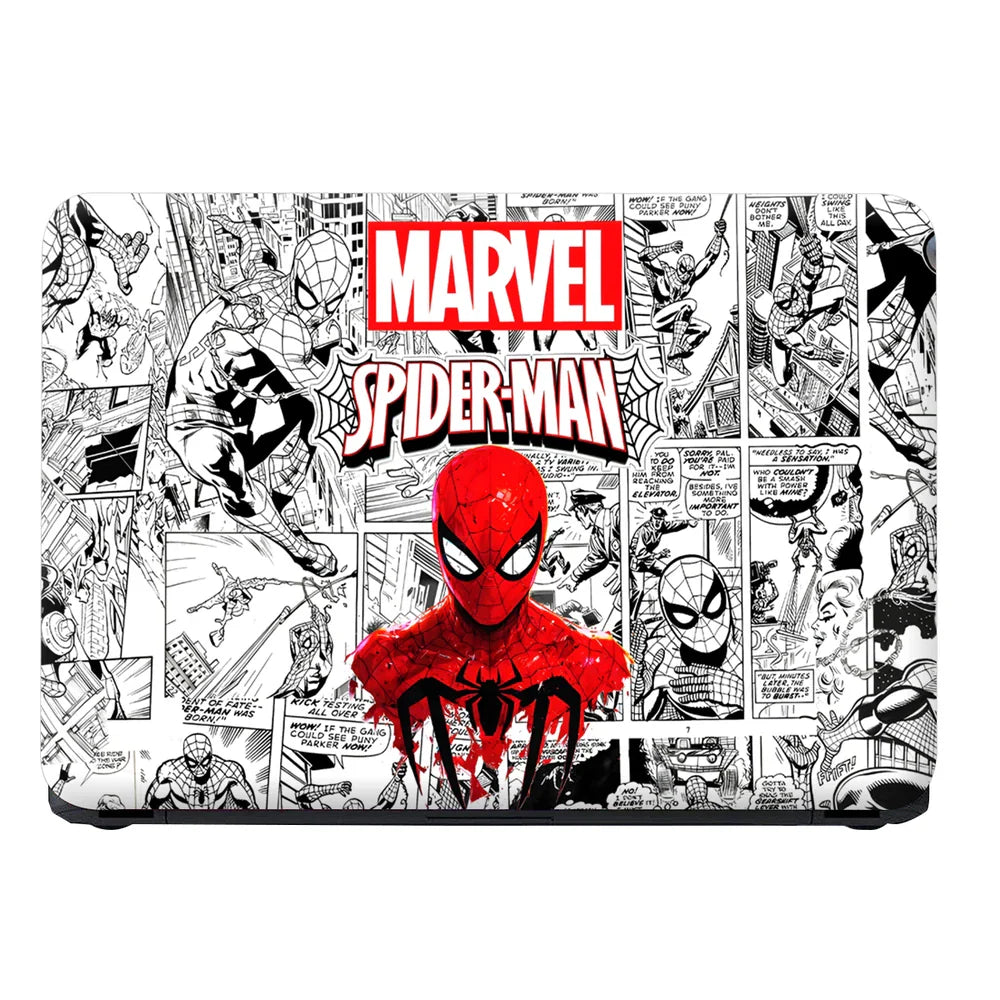 Universal Laptop Skin - Black White Marvel Comic Panels