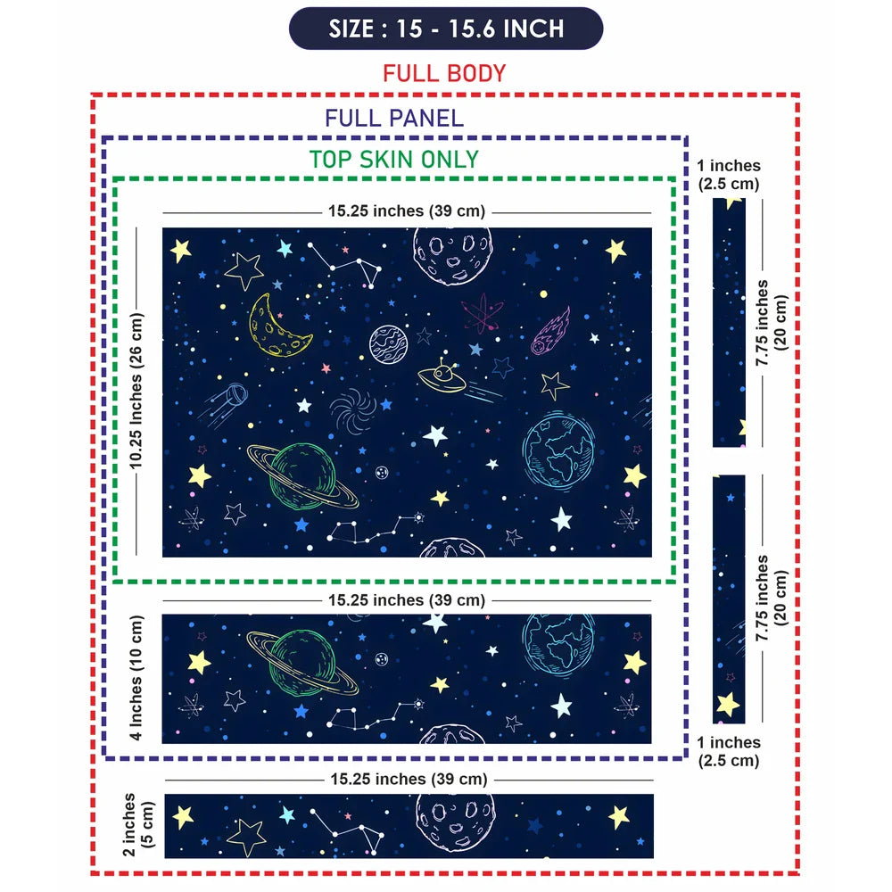 Universal Laptop Skin - Planet Space