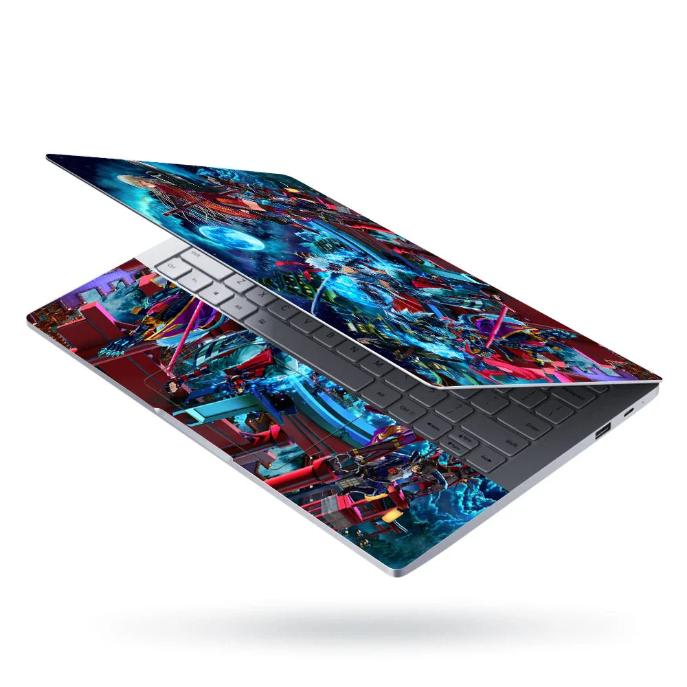 Universal Laptop Skin - Futuristic Anime Battle Art