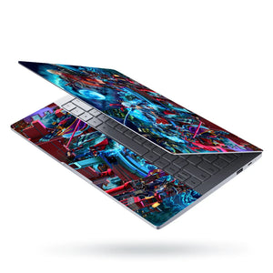 Universal Laptop Skin - Futuristic Anime Battle Art