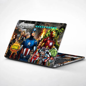 Universal Laptop Skin - Avengers Comic Battle Art
