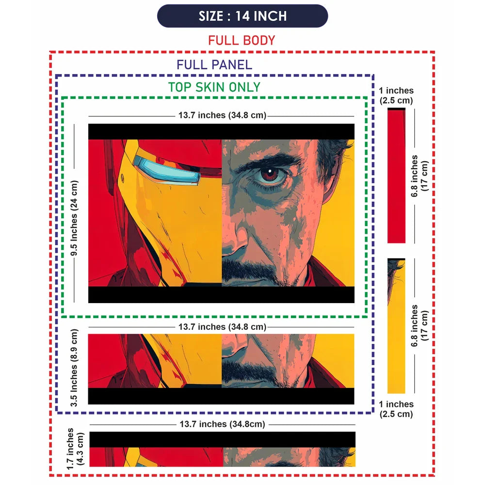 Universal Laptop Skin - Iron Man Tony Stark