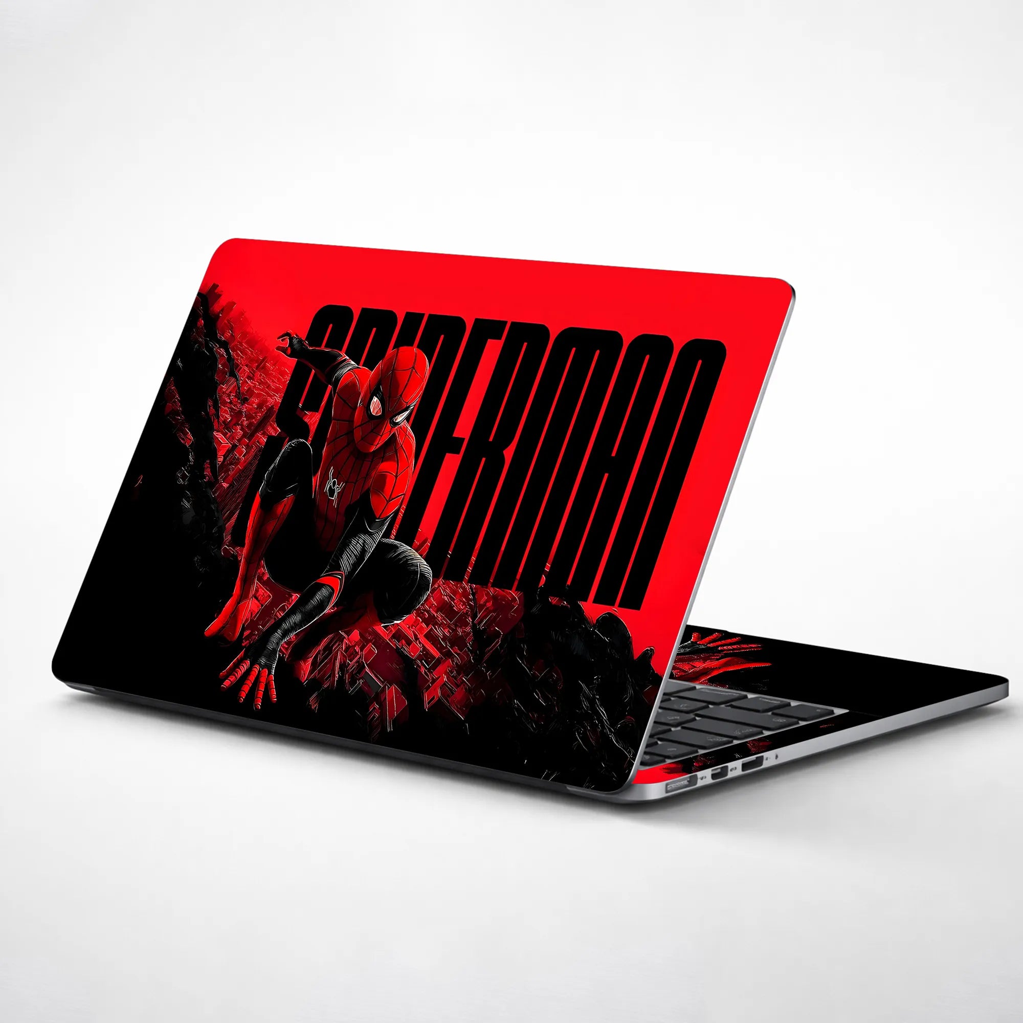 Laptop Skin - Dynamic Comic Spider Hero Red Action 1