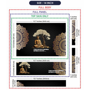 Universal Laptop Skin - Meditating Buddha Mandala