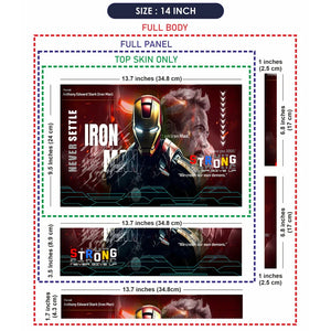 Universal Laptop Skin - Iron Man Stark Never Settle