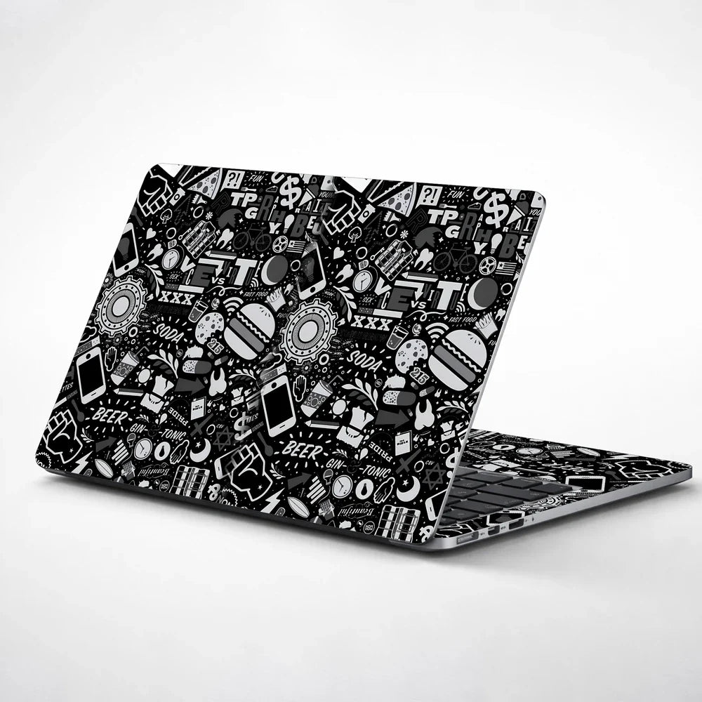 Universal Laptop Skin - Fast Food Soda Sticker Bomb