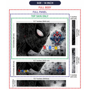 Laptop Skin - Dynamic Comic Spider-man Black Energy