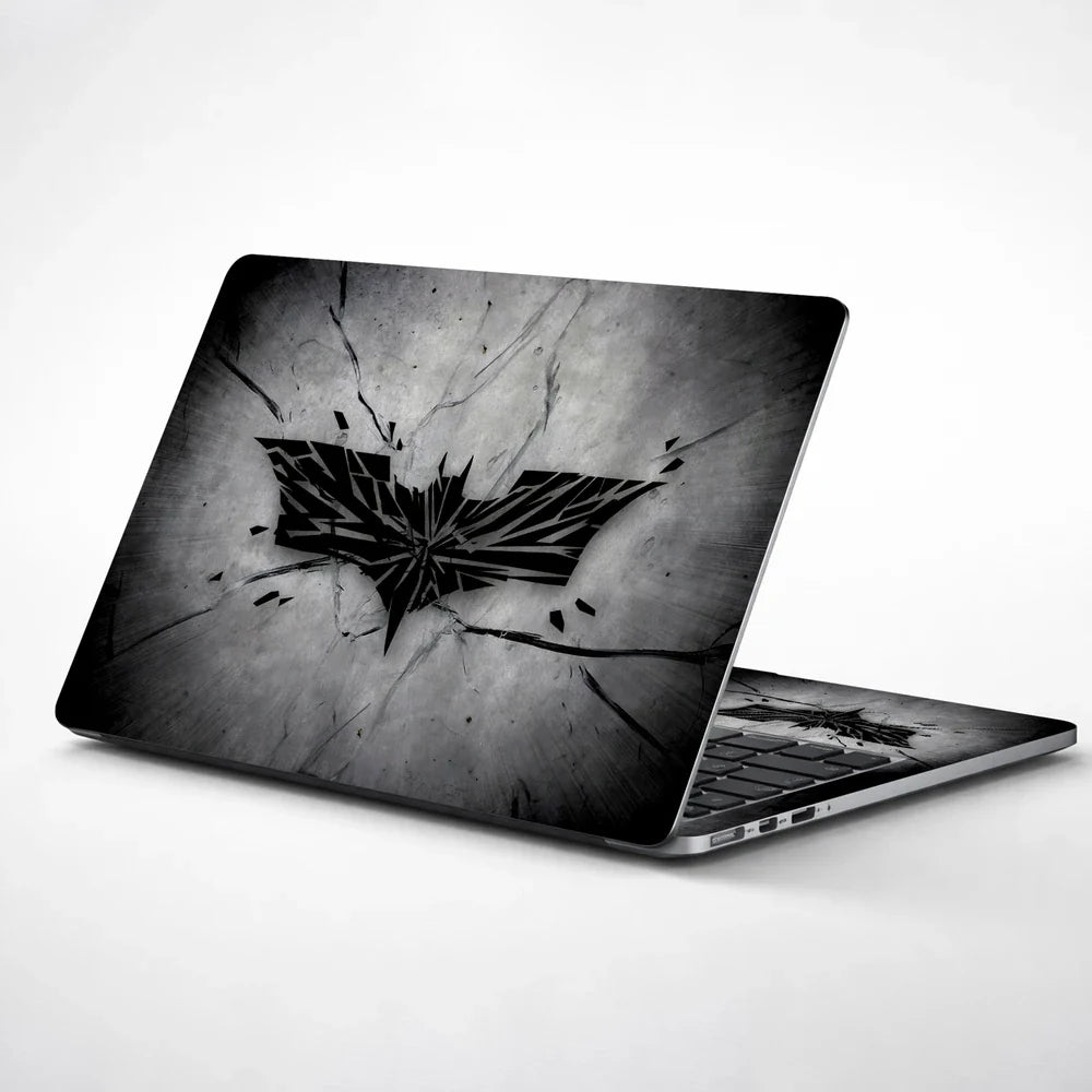 Universal Laptop Skin - Black Batman Abstract