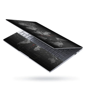 Universal Laptop Skin - World Map Black
