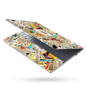 Laptop Skin - Vibrant Anime Character Wanted Posters