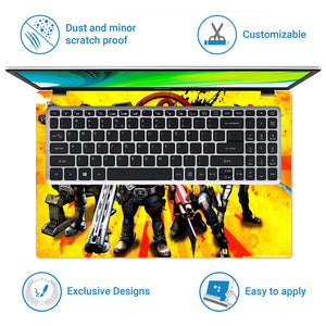 Universal Laptop Skin - Superhero Team Art