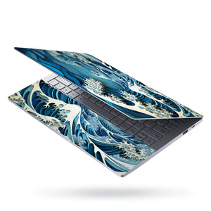 Universal Laptop Skin - Hokusai Great Wave Blue