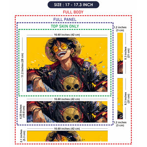 Laptop Skin - Vibrant Anime Character Joyful Expression