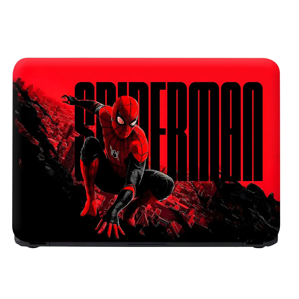 Laptop Skin - Dynamic Comic Spider Hero Red Action 1